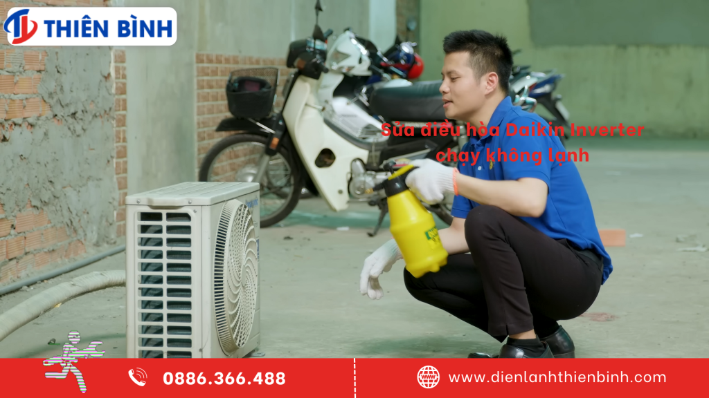 Quy trình sửa điều hòa Daikin Inverter chạy không lạnh