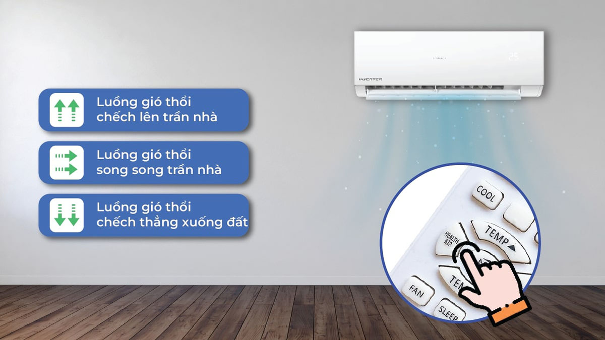 che-do-health-air-bao-ve-suc-khoe Health Air - Chức năng luồng gió thông minh trên máy lạnh Aqua