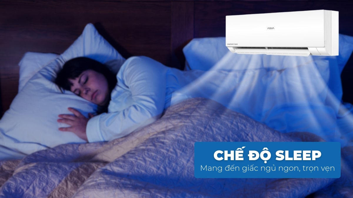 che-do-sleep-tren-may-lanh-aqa-kcrv10xaw Chế độ Sleep mang đến giấc ngủ chất lượng
