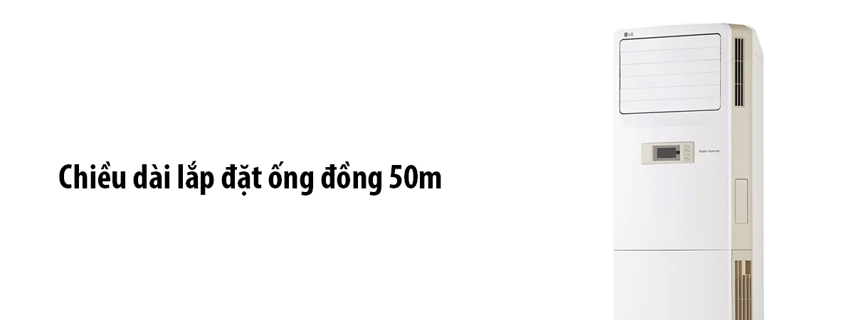 Chiều dài lắp đặt ống đồng 50m