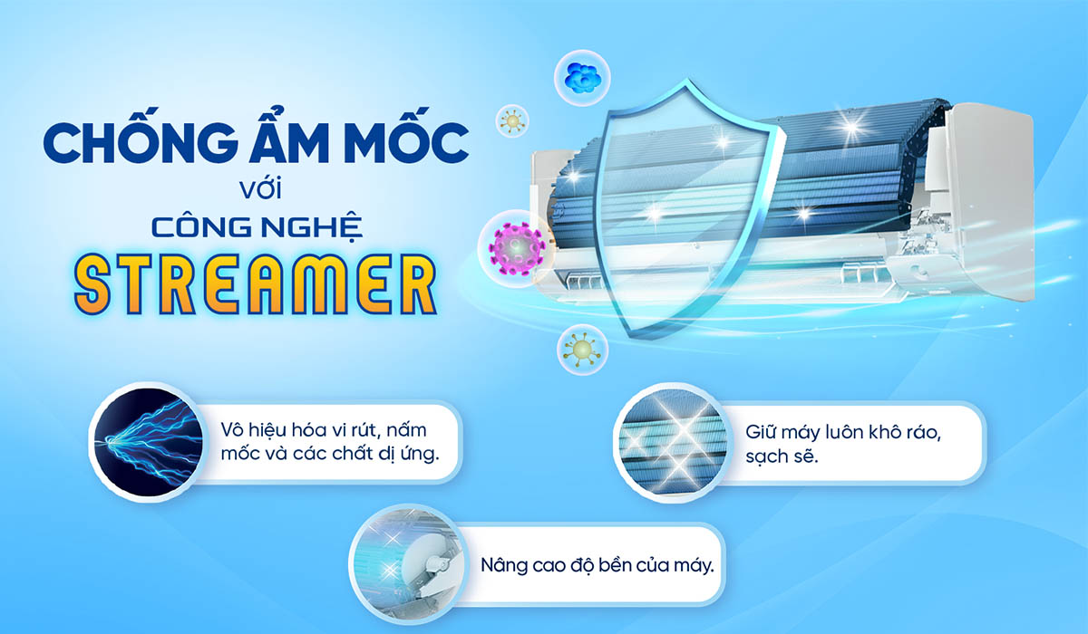 Chống ẩm mốc với công nghệ Streamer