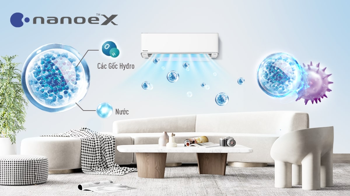 Không khí sạch khuẩn cùng công nghệ Nanoe™ X