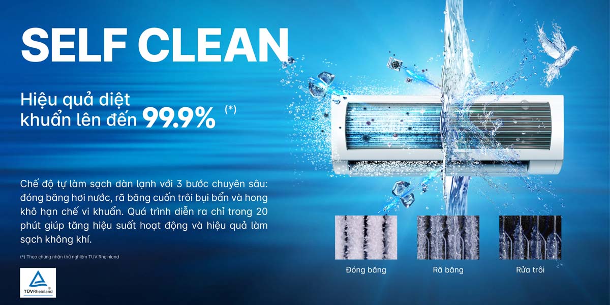 Công nghệ tự làm sạch dàn lạnh Self Clean