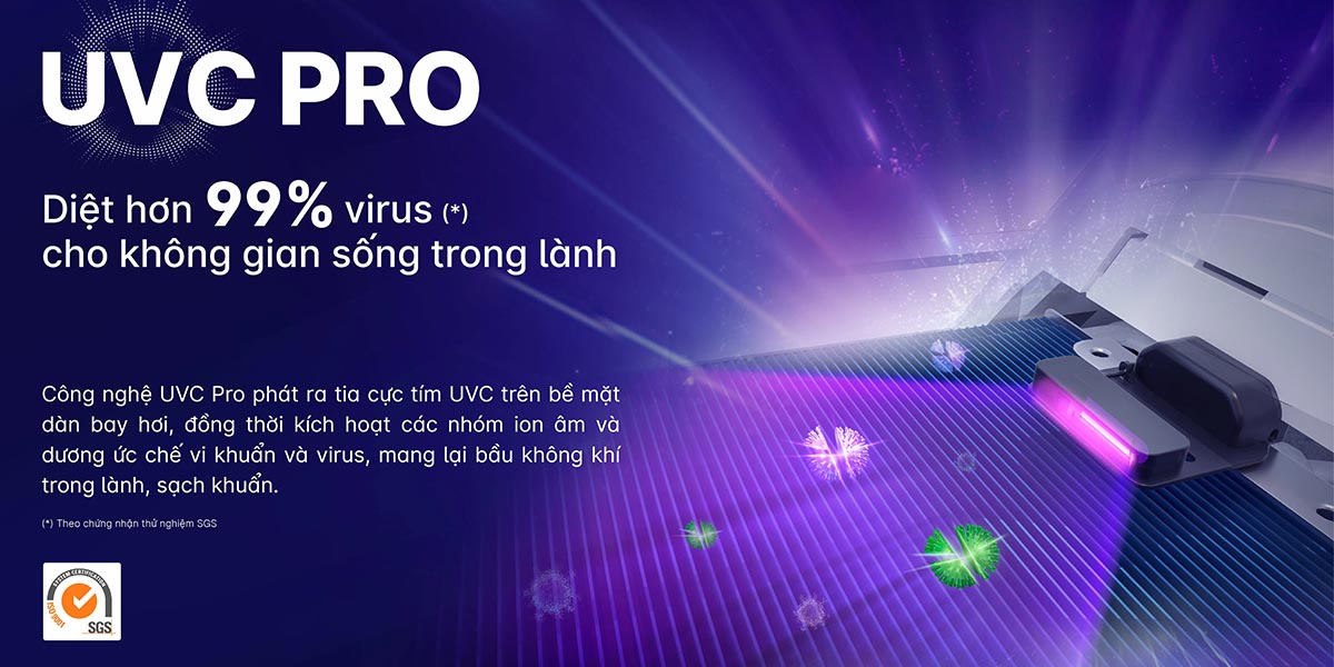 cong-nghe-uvc-pro-diet-hon-99-virus Công nghệ UVC Pro diệt hơn 99% virus