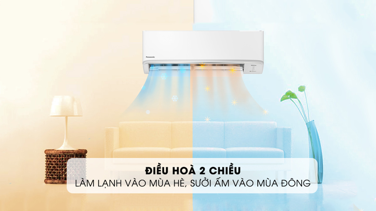 CU/CS-YZ12WKH-8 có thể vận hành hai chiều thông minh