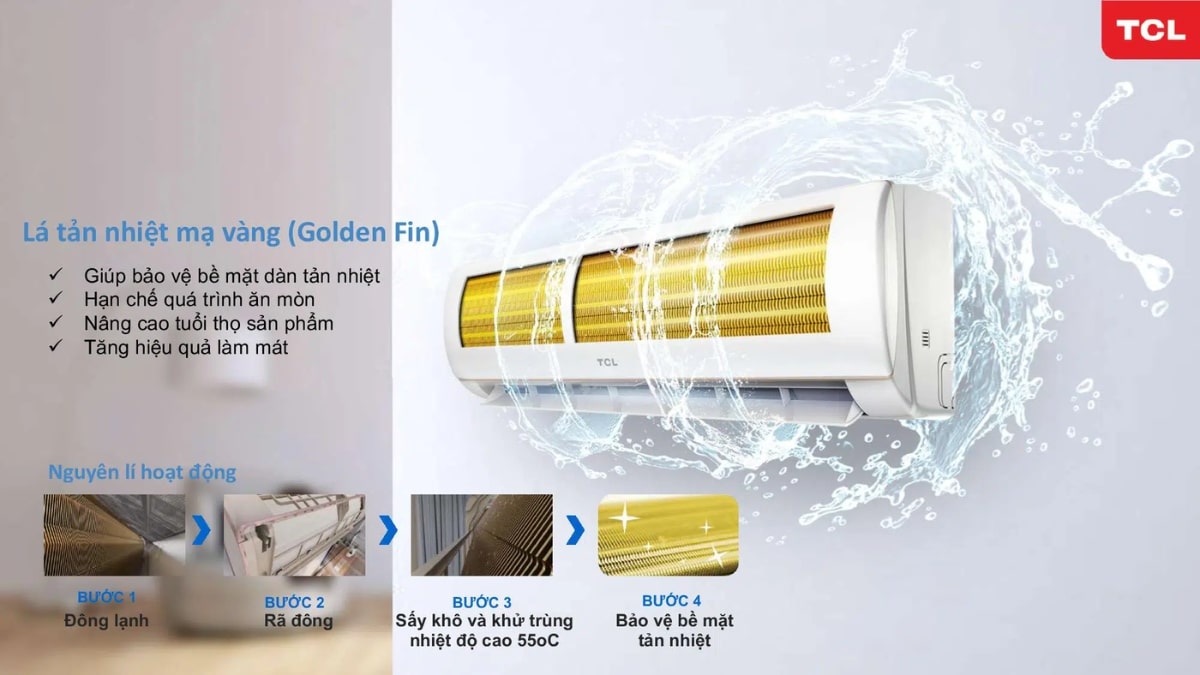 dan-nong-phu-lop-gold-fin Dàn tản nhiệt được phủ lớp Gold Fin