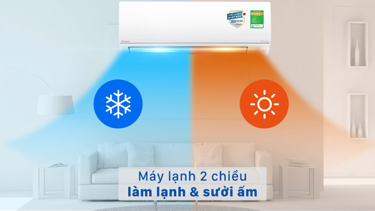 Điều hòa hai chiều của Daikin Inverter 2 HP FTHF50VVMV