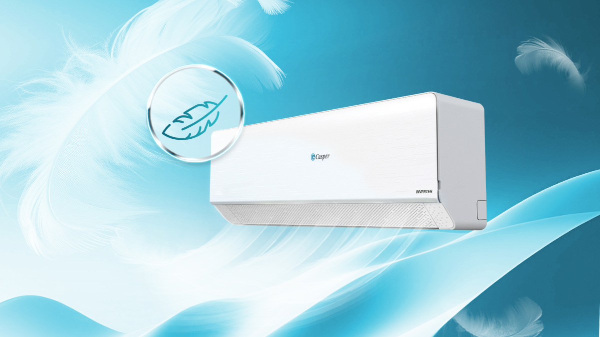 khi-mem-silkair-tren-may-lanh-casper-inverter-1_5-hp-qc-12is36 Công nghệ Khí mềm SilkAir phân tán hơi lạnh dịu nhẹ qua hàng ngàn lỗ nhỏ