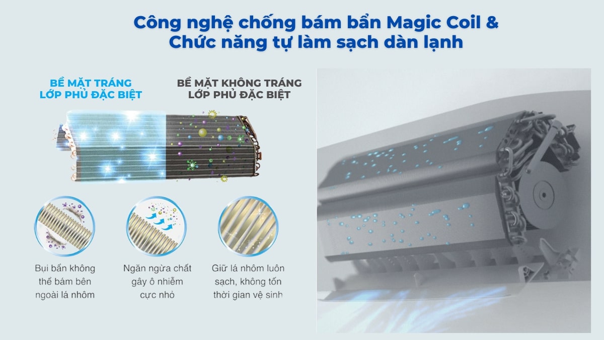 magic-coil-va-chuc-nang-tu-lam-sach-tren-may-lanh-toshiba-ras-h24e2kcvg-v Công nghệ Magic Coil kết hợp chức năng tự làm sạch