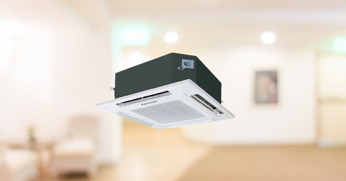 may-la114-1 Máy Lạnh Âm Trần Panasonic Inverter 2.5 HP S-2430PU3H+U-24PR1H5+CZ-KPU3H (1 Pha) có thiết kế nhỏ gọn