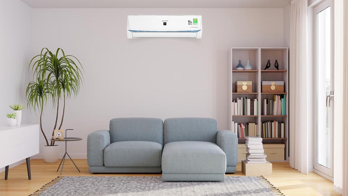 may-la115 Máy Lạnh Sharp Inverter 1 HP AH-XP10BSW có thiết kế sang trọng
