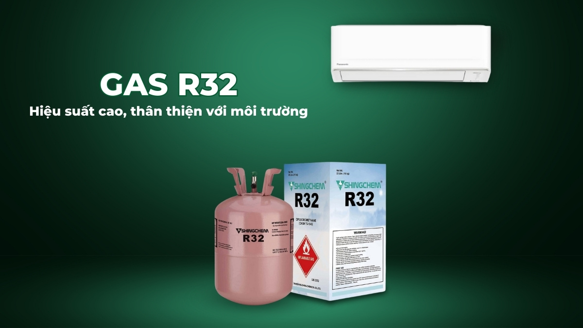 may-la19 Gas R32 giúp thiết bị làm lạnh nhanh, giảm tác động đến môi trường