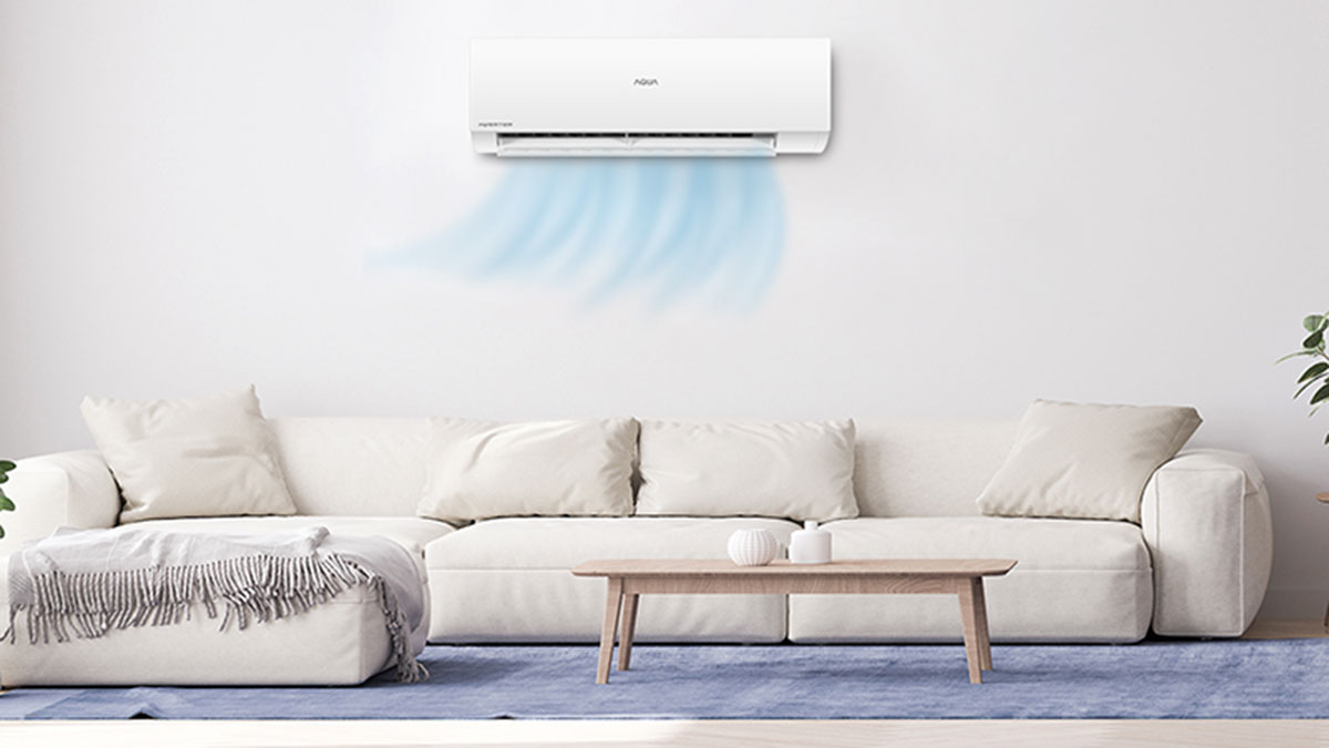 may-lanh-aqua-inverter-2 Máy lạnh Aqua mang màu sắc đơn giản, sang trọng