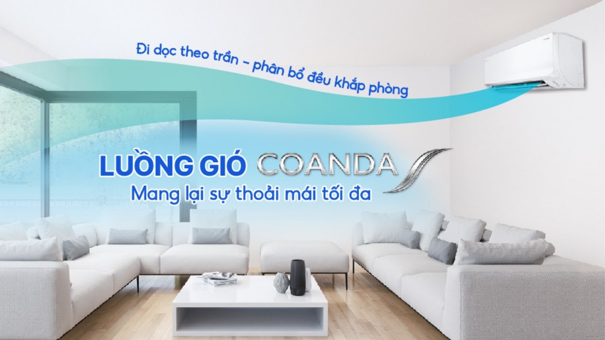 may-lanh-daikin-ftky50wvmv-tao-luong-khi-coanda Luồng gió Coanda mang đến không gian thoải mái cho người dùng