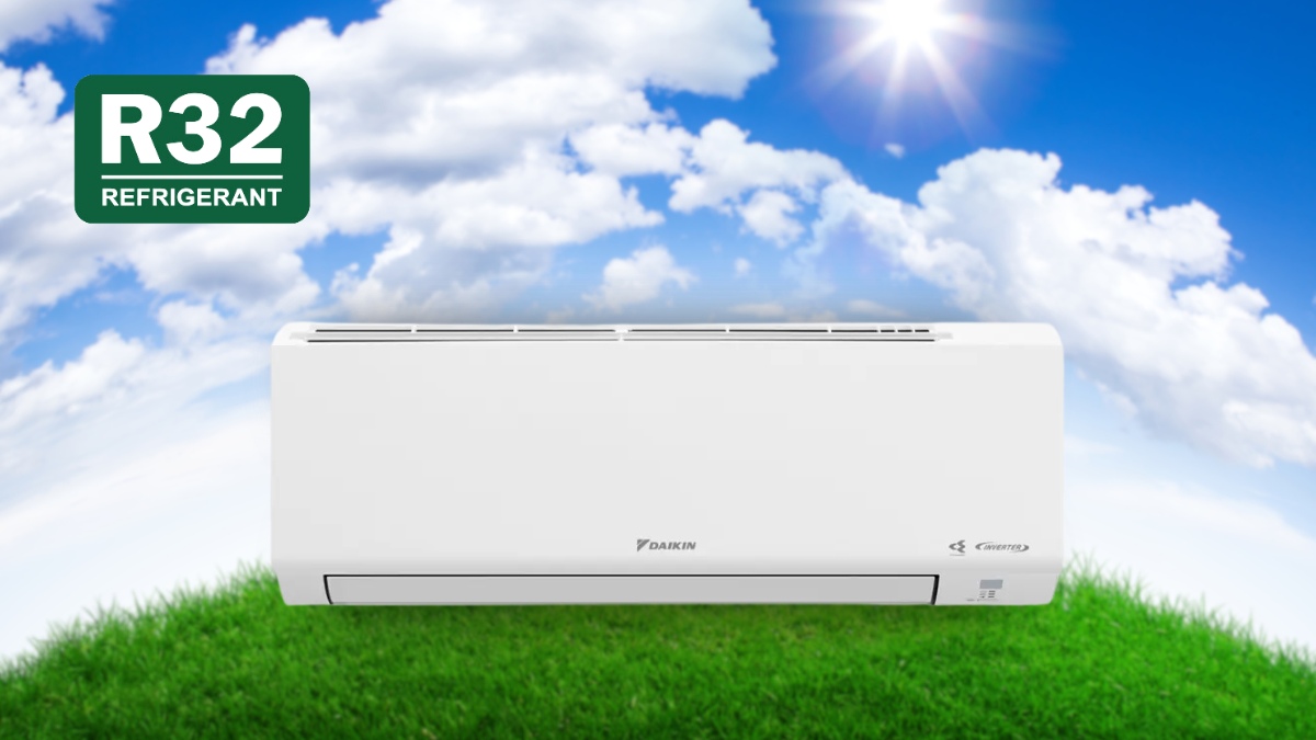 may-lanh-daikin-inverter-1-hp-atkf25yvmv-su-dung-gas-r32 Gas R32 giúp thiết bị làm lạnh nhanh, thân thiện với môi trường