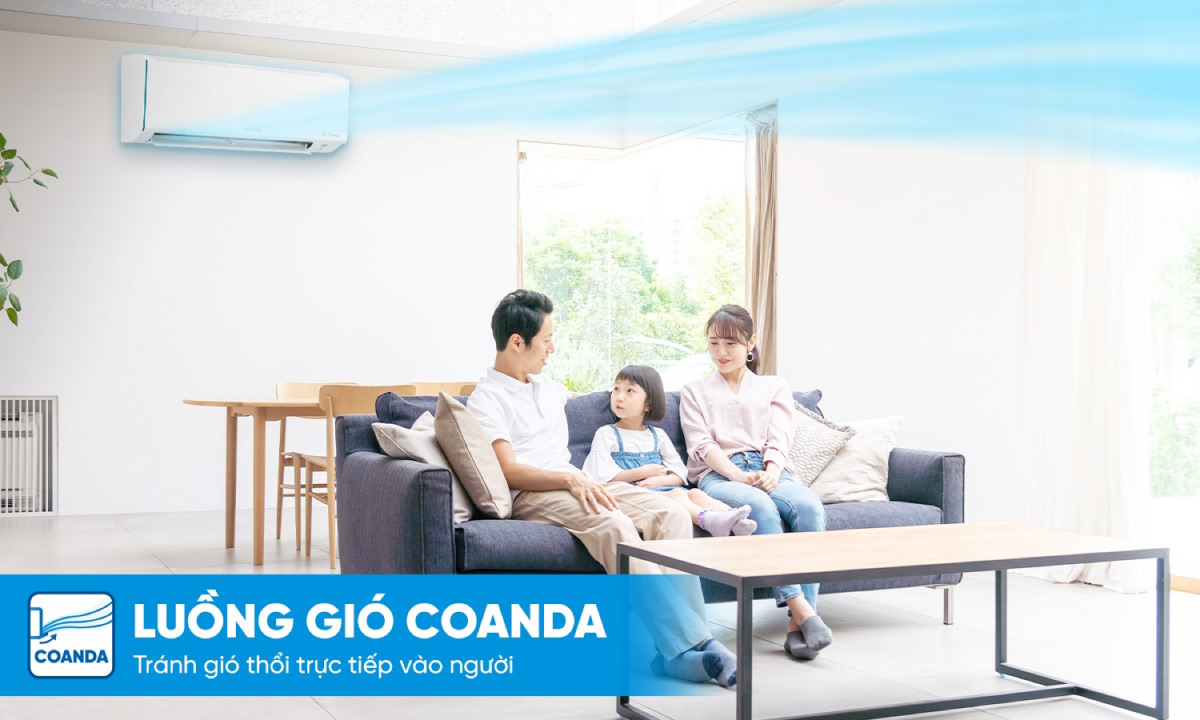 may-lanh-daikin-inverter-1-hp-ftky25wmvmvrky25wmvmv-tao-luong-gio-coanda Công nghệ luồng gió Coanda mang đến sự thoải mái cho người dùng
