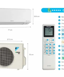 Máy Lạnh Daikin Inverter 1.5 Hp ATKF35YVMV/ARKF35YVMV 1
