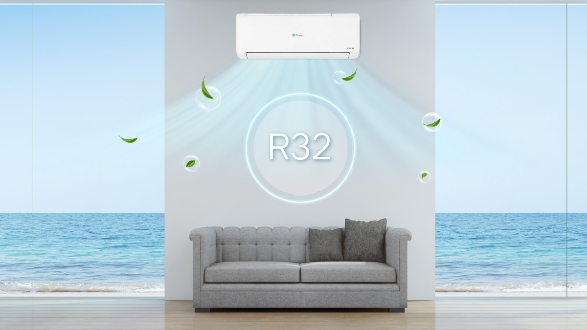 may-lanh-inverter-casper-2-hp-tc-18is36-su-dung-gas-r32 Gas R32 giúp giảm thiểu tác động đến môi trường