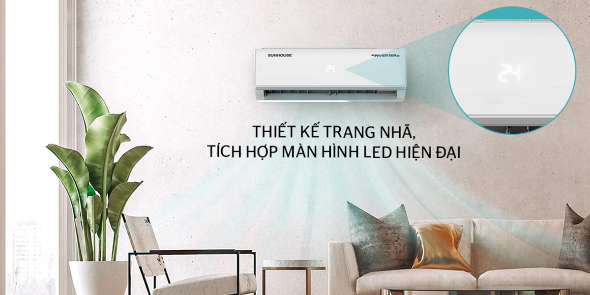 may-lanh-sunhouse-inverter-1-hp-shr-aw09ic610-so-huu-thiet-ke-trang-nha Máy Lạnh Sunhouse Inverter 1 HP SHR-AW09IC610 sở hữu thiết kế trang nhã