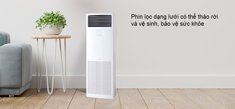 Phin lọc dạng lưới có thể tháo rời và vệ sinh, bảo vệ sức khỏe
