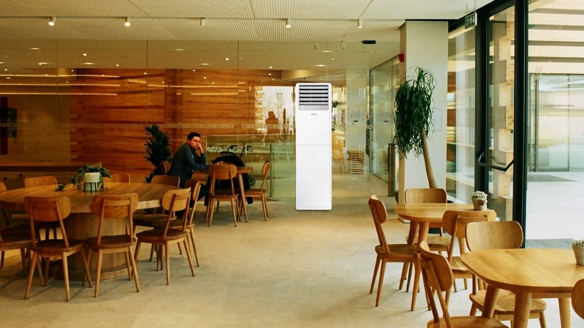 Máy Lạnh Tủ Đứng Samsung Inverter 3 HP AC030BNPDKC/TC có kiểu dáng thon gọn