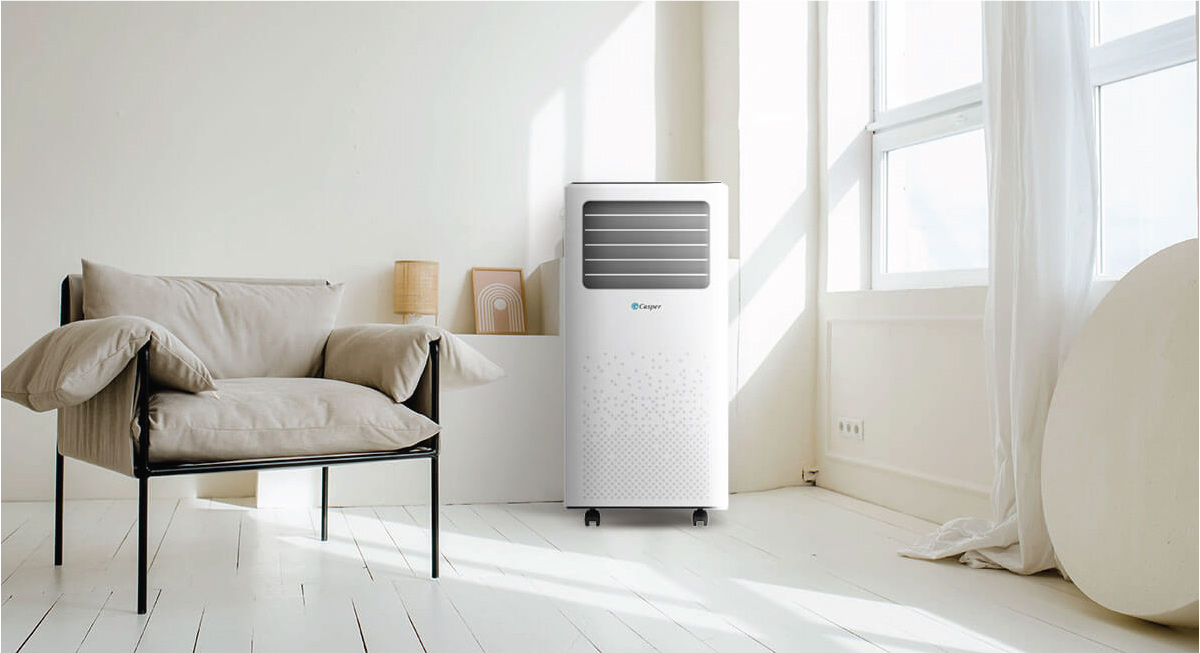 thiet-ke-dieu-hoa-di-dong-casper-pc-09tl33 Điều Hòa Di Động Casper PC-09TL33 có kích thước khá nhỏ gọn