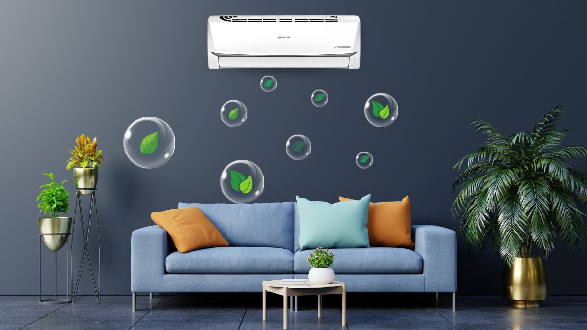 Thiết kế máy lạnh Sharp Inverter 1 HP AH-X10ZEW nhỏ gọn, tinh tế
