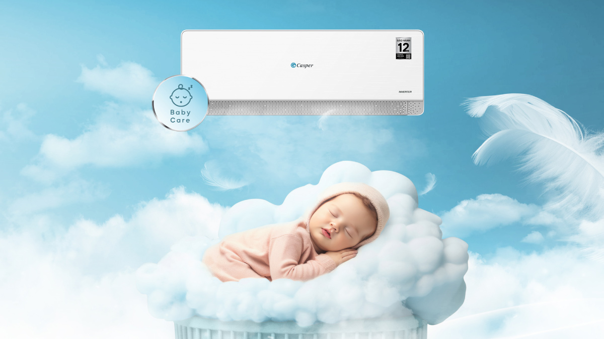 tinh-nang-babycare-tren-may-lanh-casper-inverter-1_5-hp-qc-12is36 Cho bé trọn giấc với tính năng BabyCare