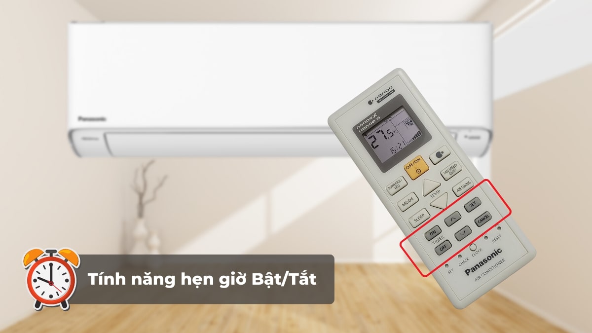 tinh-nang-hen-gio-bat-tat-1 Tính năng hẹn giờ bật tắt trên remote máy lạnh Panasonic Inverter