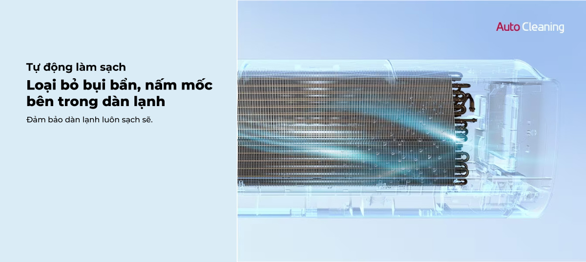 Loại bỏ hơi ẩm để hạn chế nấm mốc phát sinh bên trong dàn lạnh